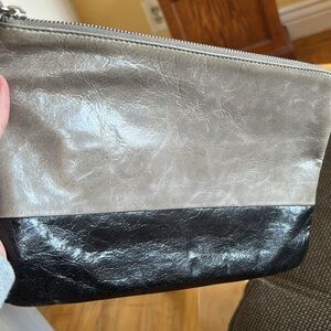 HOBO International Leather Clutch Pouch Wristlet